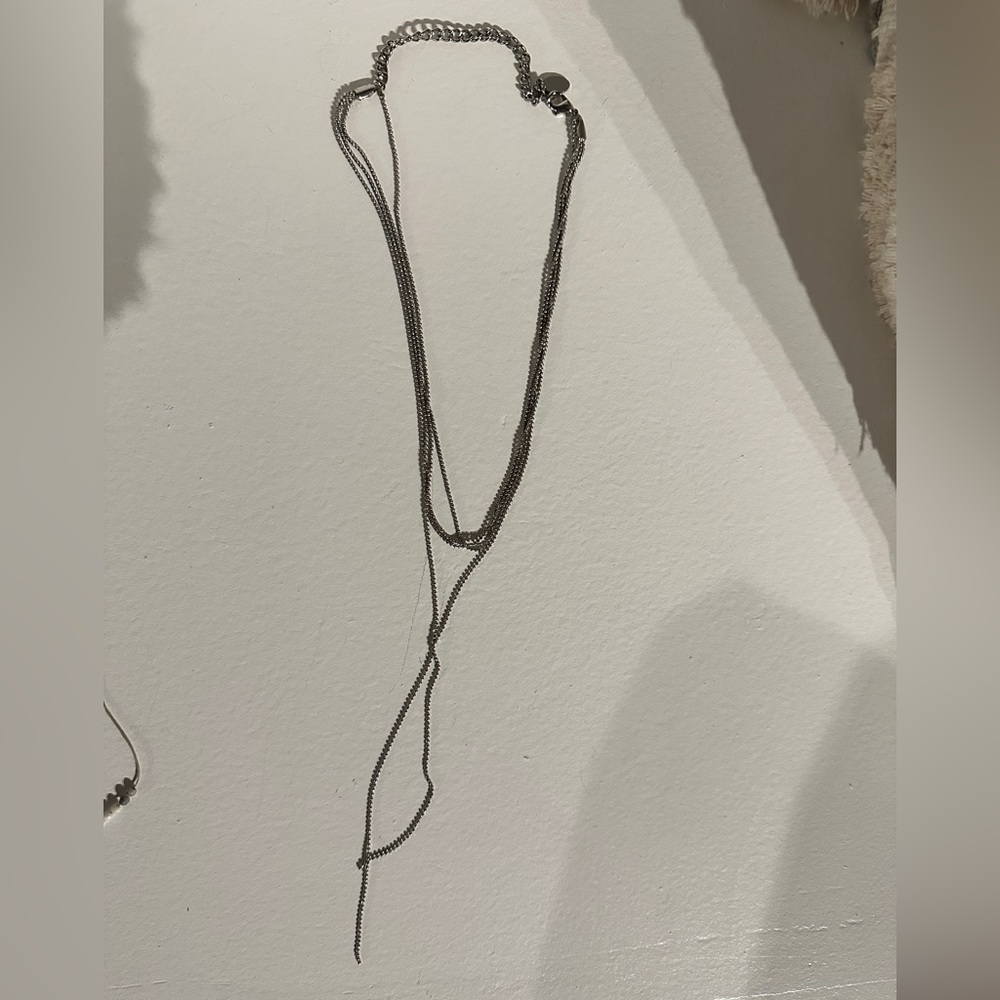 8 other reasons brand layered silver necklace